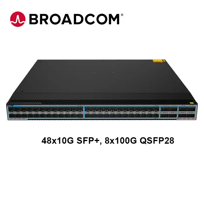 48x10GB SFP+ with 8x100G SFP28 Data center Switch(Broadcom)